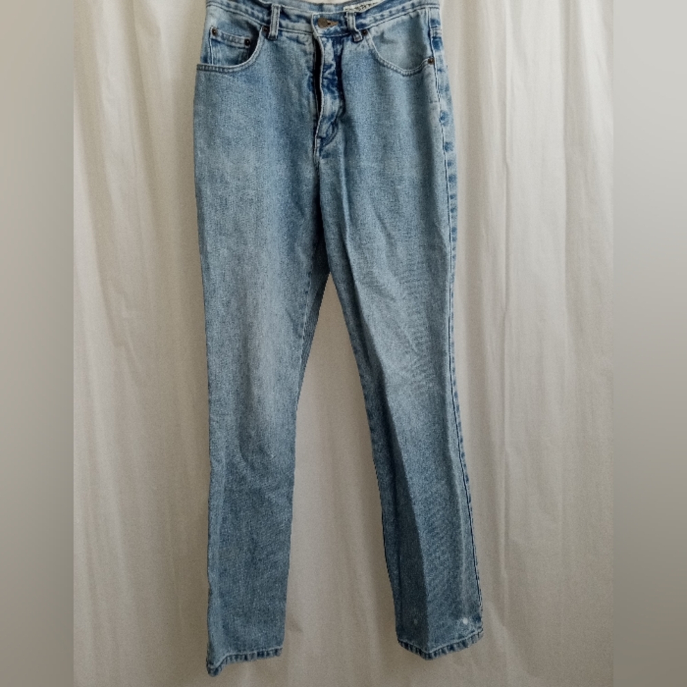 Passport Light Indigo Blue Washed Extra Tall Straight Leg Jeans Womens -Size: 10